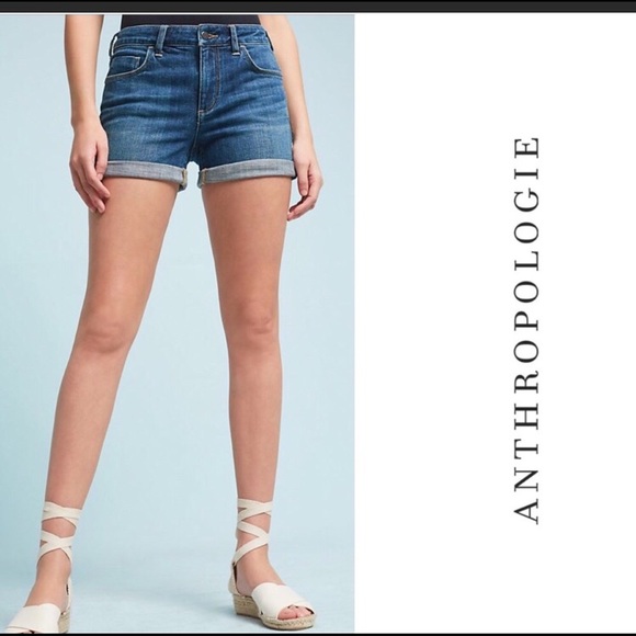anthropologie jean shorts